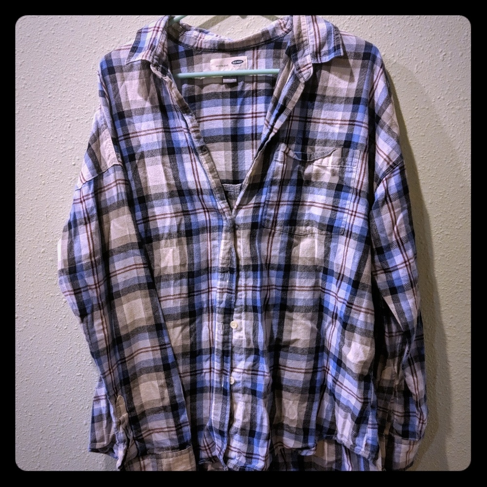 Plaid button down